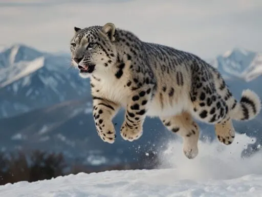 Longest Jumping Animal Can Snow Leopards