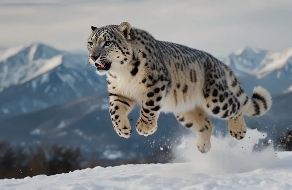 Longest Jumping Animal Can Snow Leopards